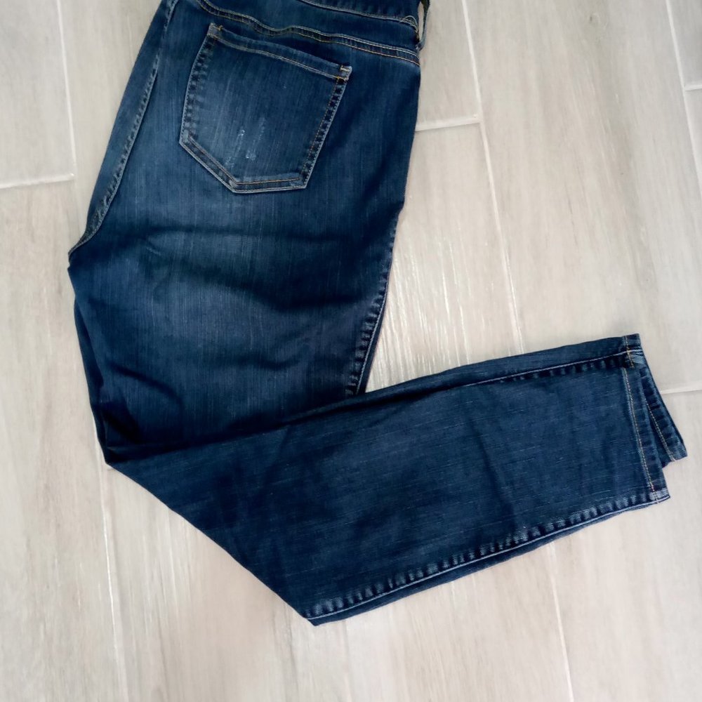 Torrid Blue Denim Distressed Jeggings Size 16R